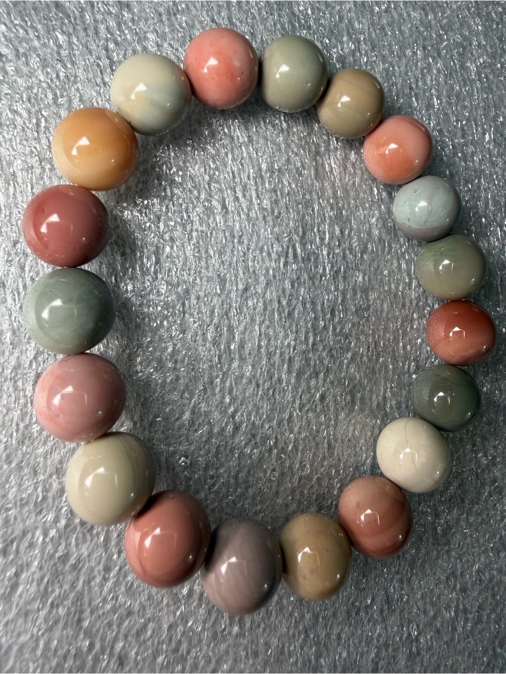 10MM Alashan Agate Natural Crystal Bracelet